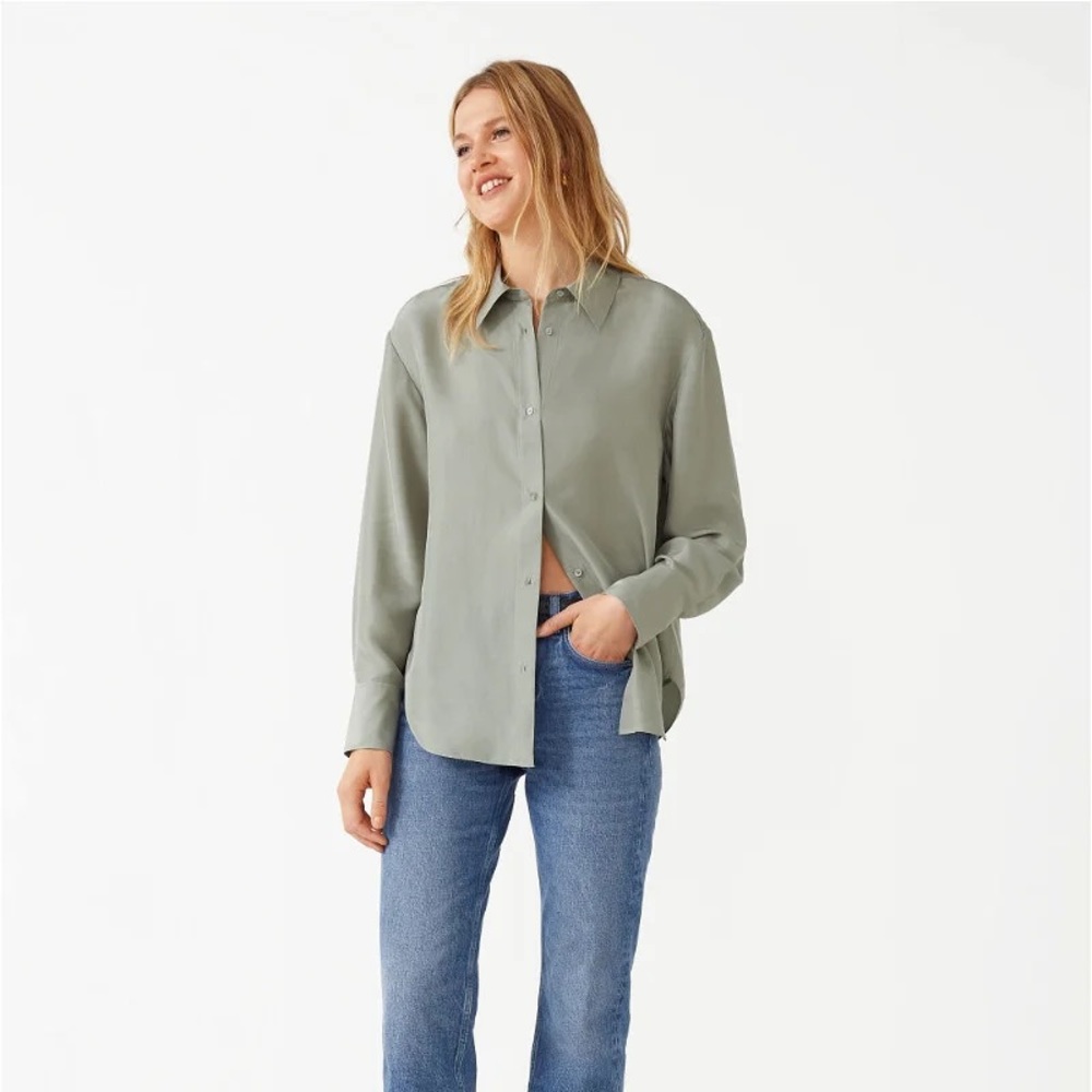 & Other Stories Mulberry Silk Shirt